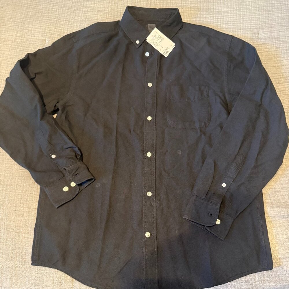 H&M black oxford button down - size M - NWT